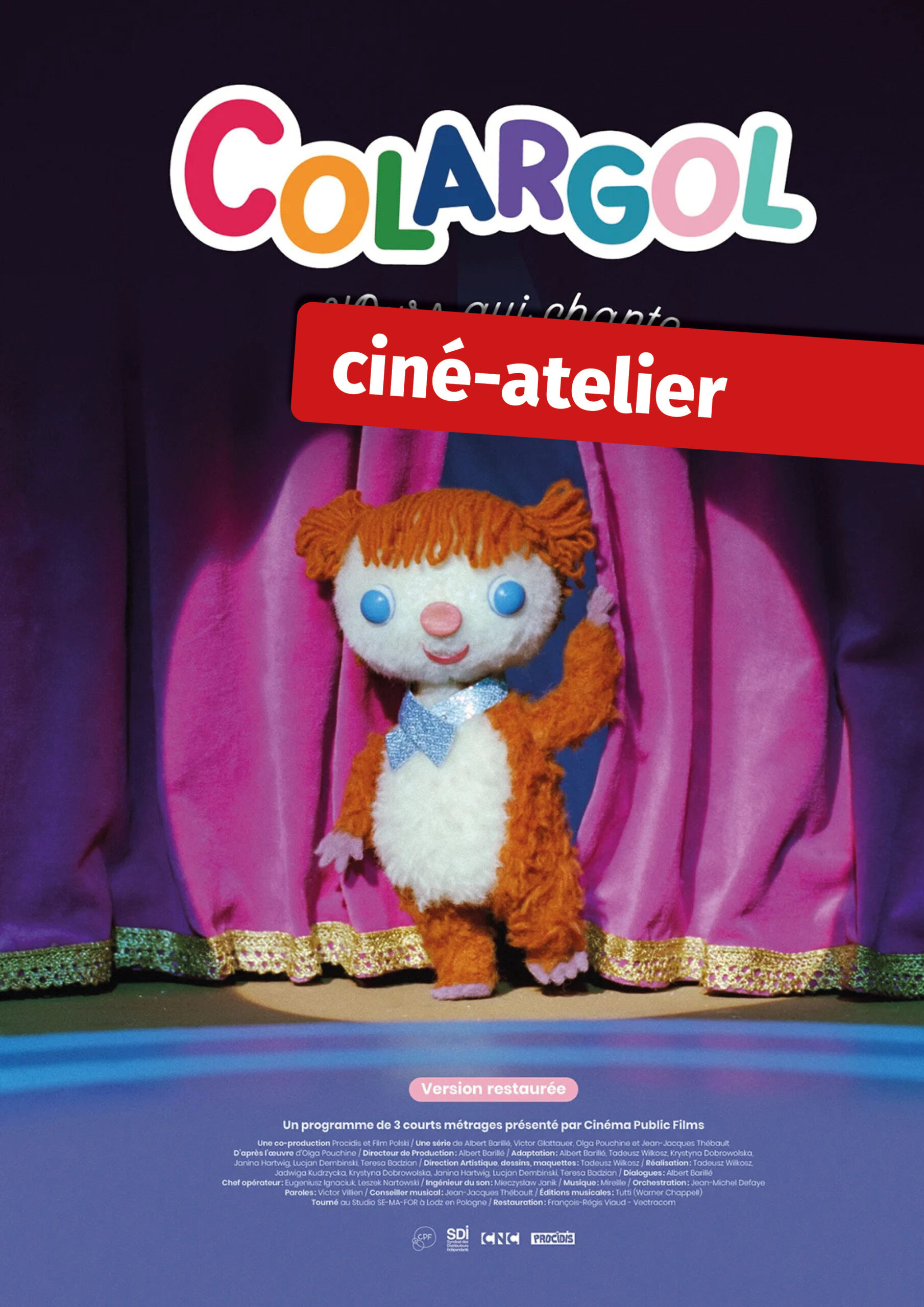 COLARGOL, L’OURS QUI CHANTE + ciné-atelier créatif !